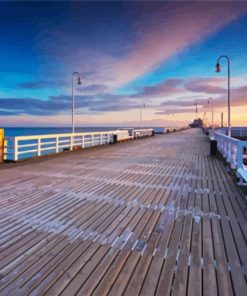 Aesthetic Pier In Sopot Gdansk paint by numbers