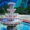 Aesthetic Fountain paint by number