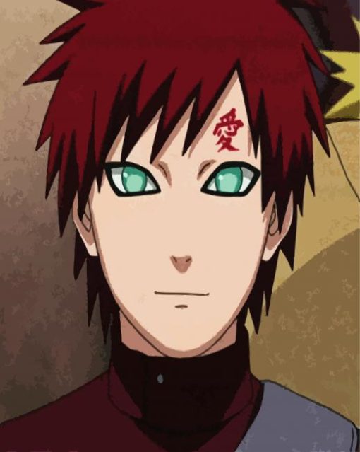 Aesthetic Gaara paint by number