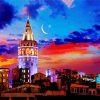 Aesthetic Galata Tower paint by number