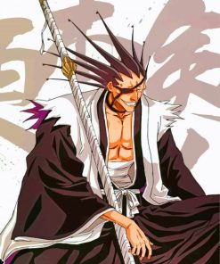 Aestehtic Kenpachi Zaraki paint by numbers