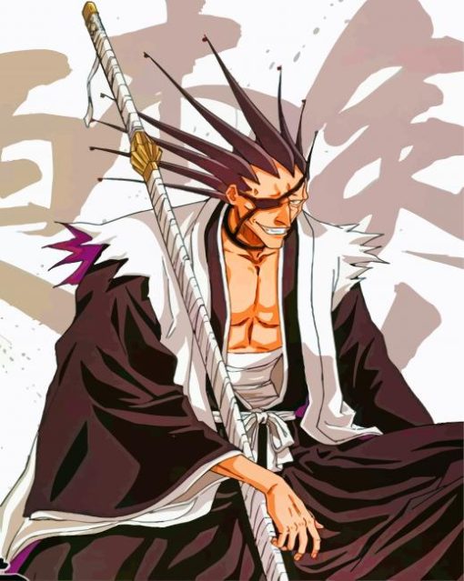 Aestehtic Kenpachi Zaraki paint by numbers