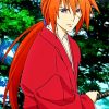 Aesthetic Kenshin Himura Anime paint by numbers