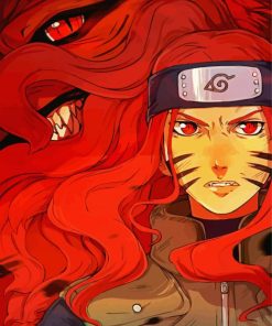 Aesthetic Kushina Uzumaki Naruto Anime paint by numbers