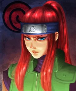 Aesthetic Kushina Uzumaki Naruto paint by numbers