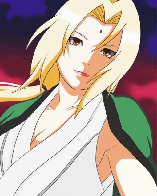 Aesthetic Tsunade Anime paint by number