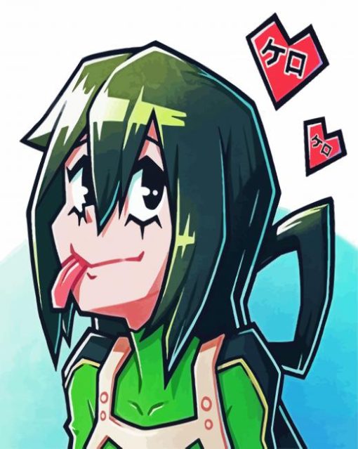 Aesthetic Tsuyu Asui Froppy paint by number