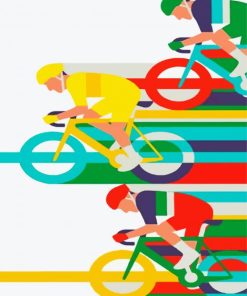 Aesthetic Cyclists paint by number