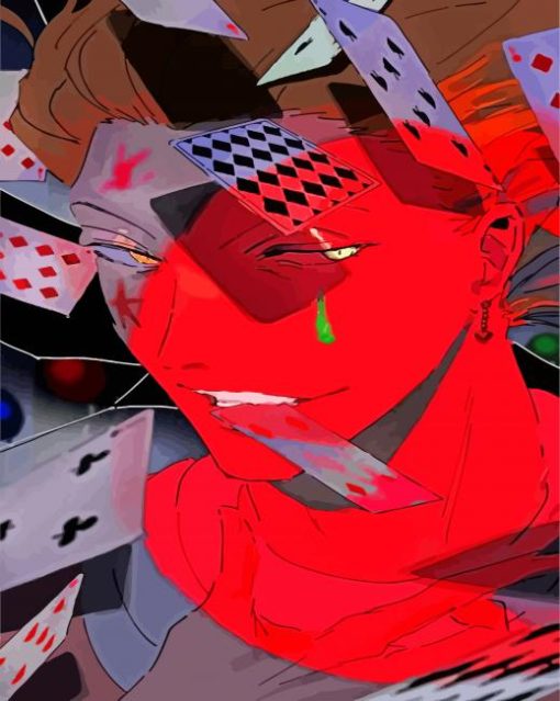 Aesthetic Hisoka paint by numbers