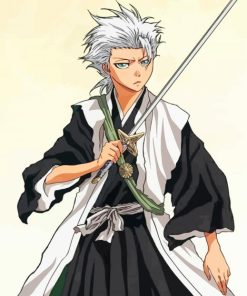 Aestehtic Toshiro Hitsugaya Bleach paint by numbers