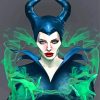 Angelina Jolie Maleficent Illustration paint by numbers