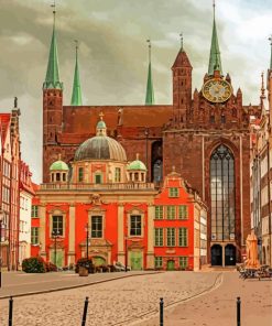 Basilica Of St Mary In Gdansk paint by number