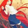 Beautiful Kushina Uzumaki paint by number