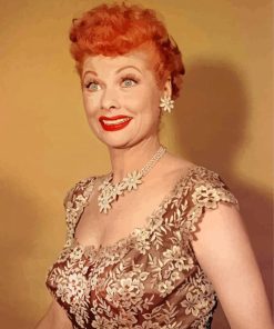 Beautiful Lucille Ball paint by numbers