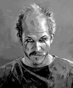 Black And White Floki paint by numbers