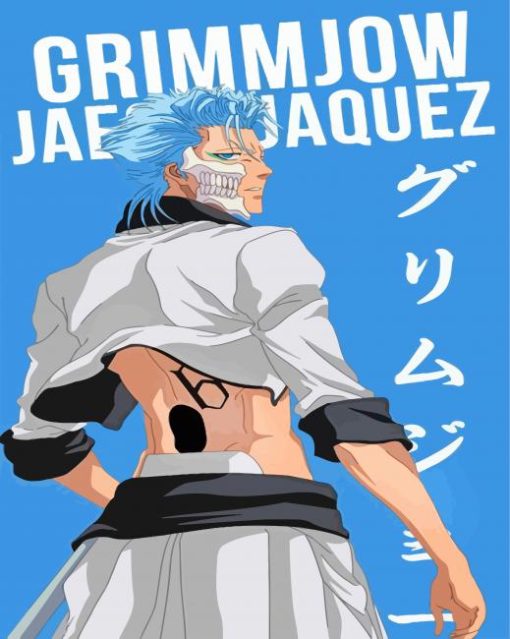 Bleach Grimmjow Jaegerjaquez paint by numbers