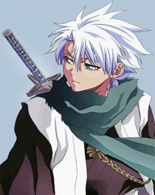 Bleach Anime Hitsugaya paint by numbers