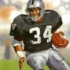 Bo Jackson Raiders Player paint by number