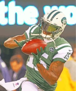 Brandon Marshall New York Jets paint by number