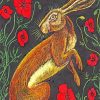 Beautiful Brown Hare paint by numbers