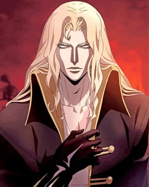 Alucard Castlevania Anime paint by numbers