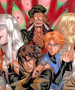 Castlevania Anime Charcaters paint by numbers