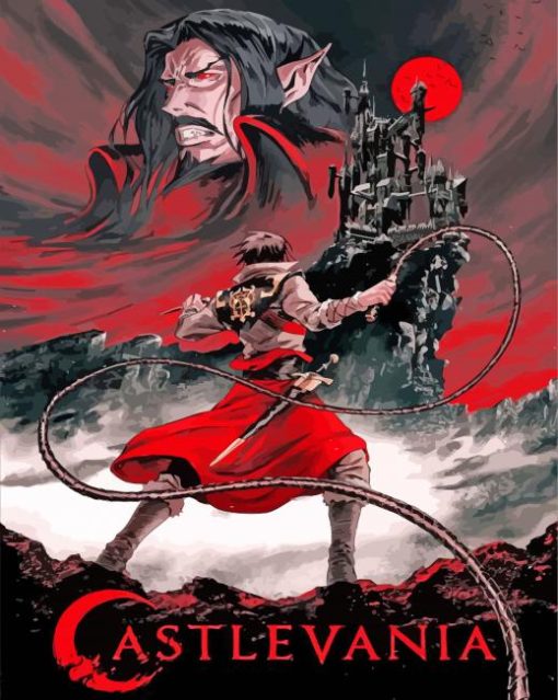 Castlevania Japanese Anime Poster paint by numbers