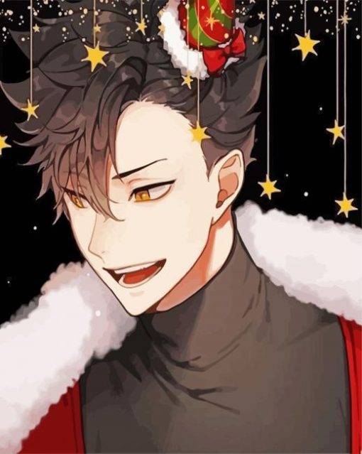 Christmas Tetsuro Kuroo paint by numbers