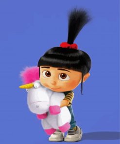 Cute Agnes Despicable Me paint by numbers