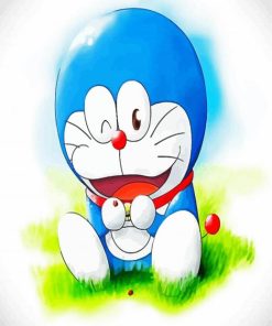 Cute Doraemon paint by number