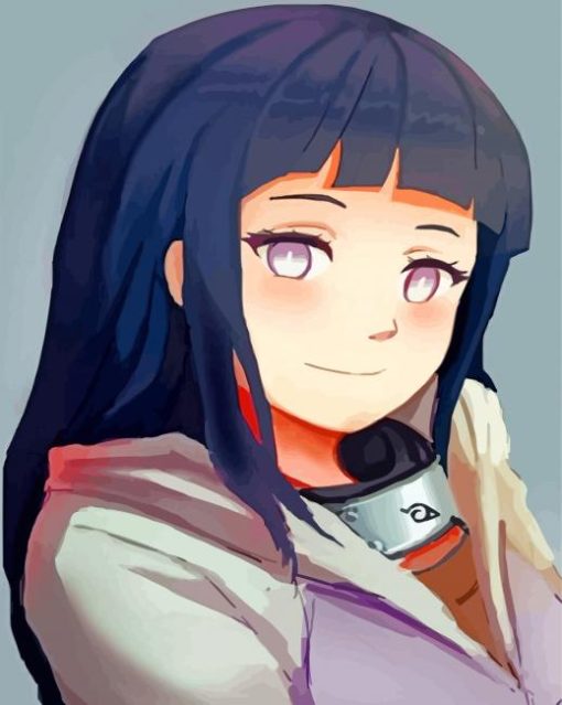 Cute Hinata Hyuga paint by numbers