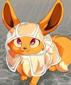 Cute Anime Eevee Pokemon paint by number