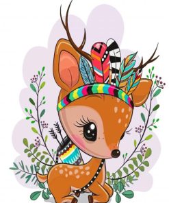 Cute Deer paint by number