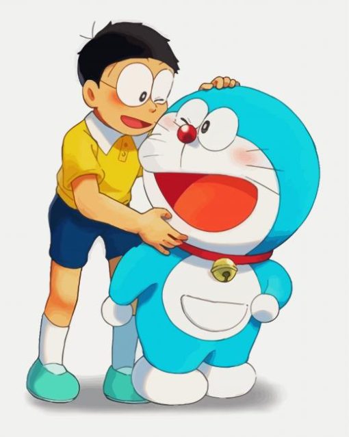 Cute Doraemon paint by number