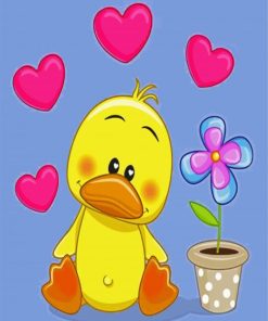 Cute Duck paint by number