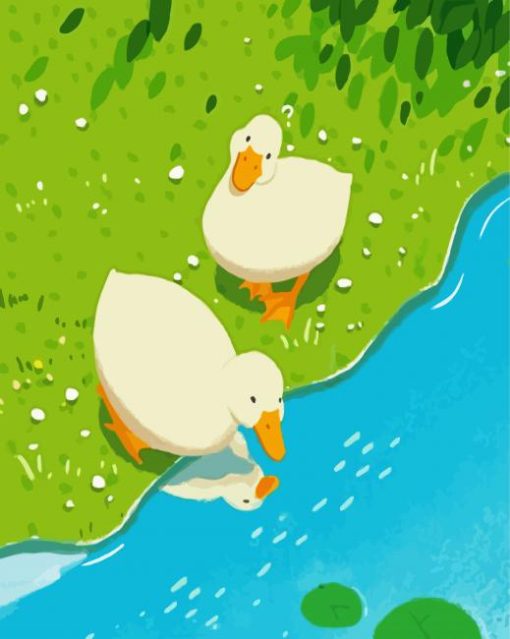 Cute Ducks paint by number