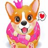 Cute Little Corgi paint by number