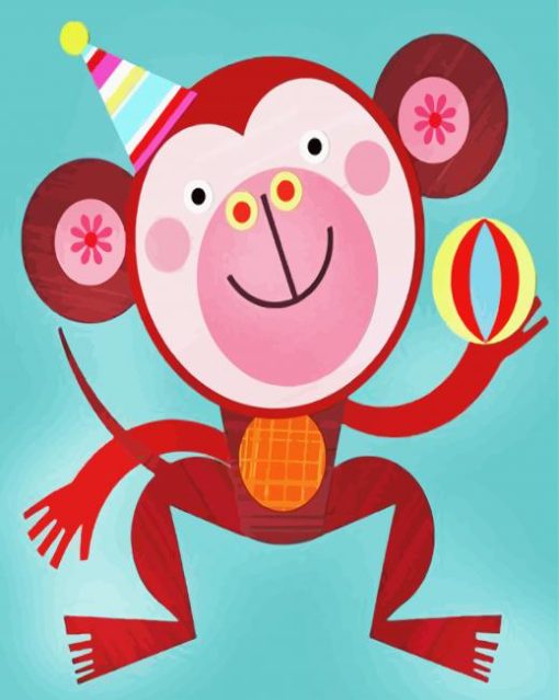 Cute Monkey paint by number