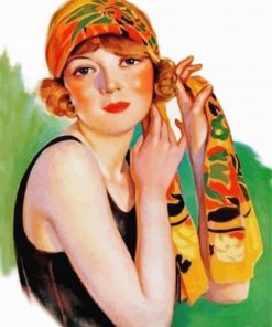 Deco Flapper Woman paint by number