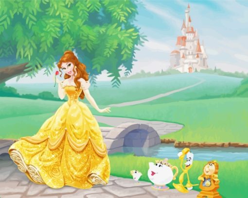 Disney Princess Belle paint by numbers