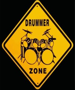 Drummer Zone paint by numbers