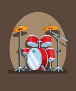 Drums And Illustration paint by numbers