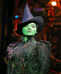 Elphaba The Green Witch - paint by number