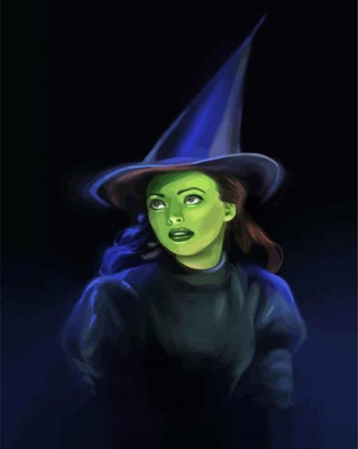 Elphaba The Wicked Witch - paint by number