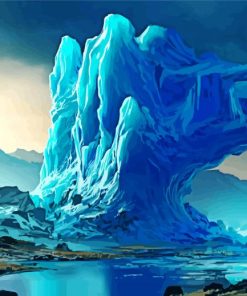 Fantasy Glacier Landscape paint by number