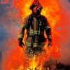 Firefighter paint by numbers