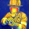 Fireman paint by numbers