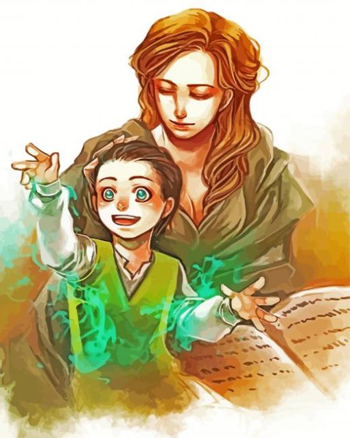 Frigga Illustration paint by numbers