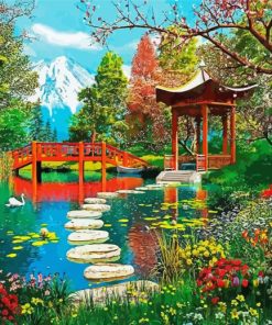 Fuji Gazebo paint by number