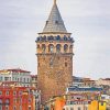 Galata Tower paint by number